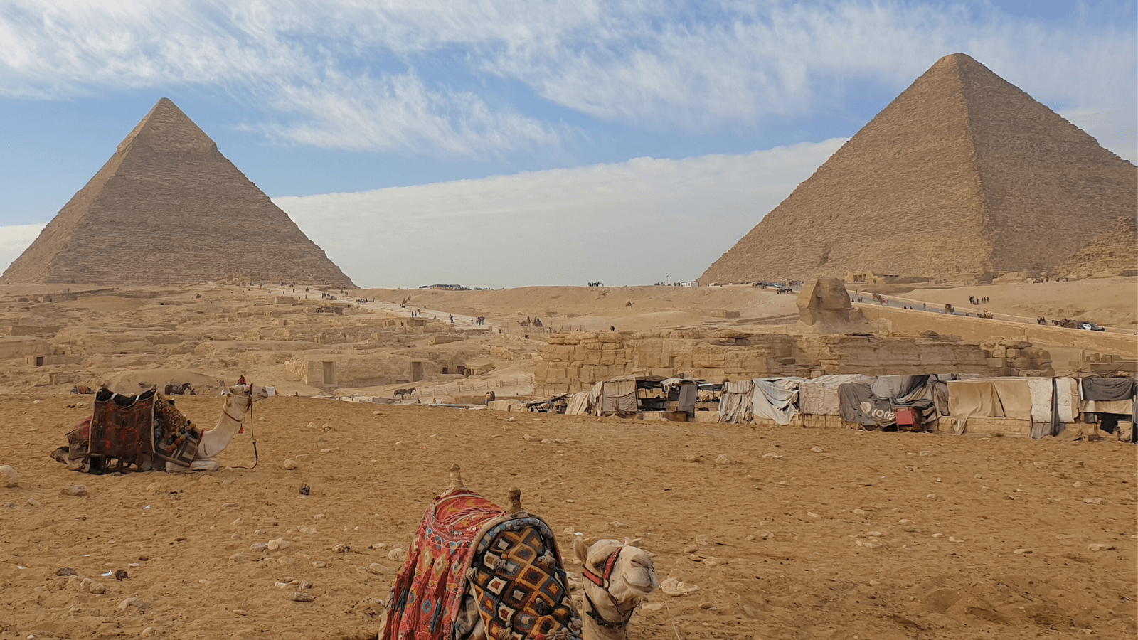 Mysteries of the Pyramids of Giza . banner