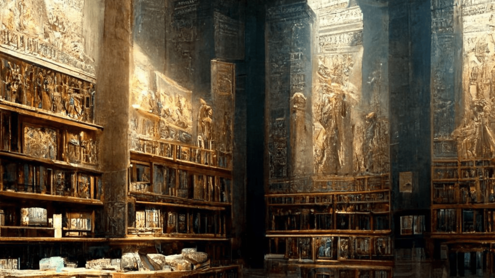 Whispers of Wisdom: Exploring the Ancient Library of Alexandria . banner
