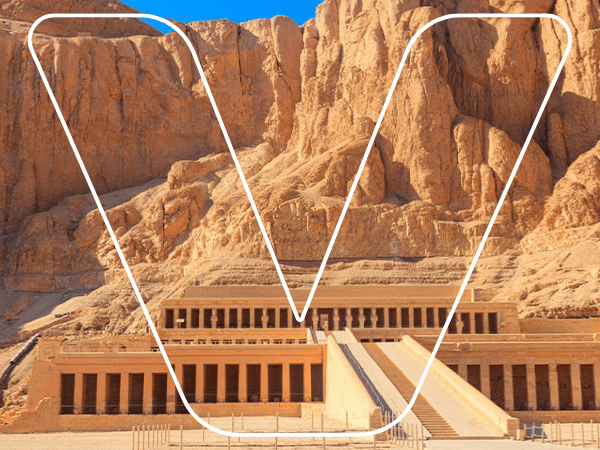 La visita del tempio di Hatshepsut.