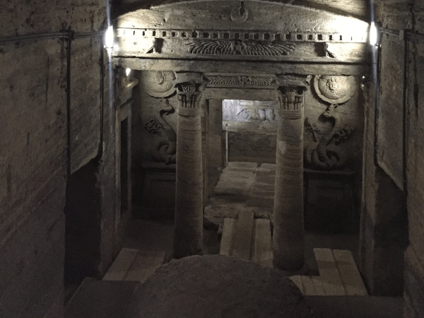 El recorrido de las catacumbas