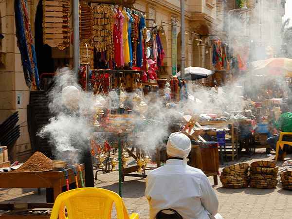 Walking in Khan El Khalili Bazaar