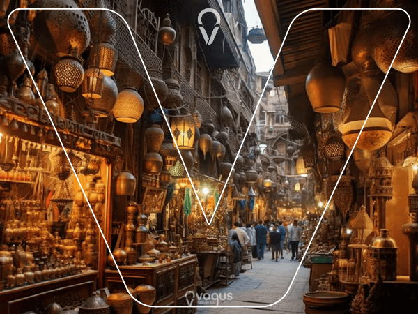 Walking for one hour in Khan El Khalili Bazaar