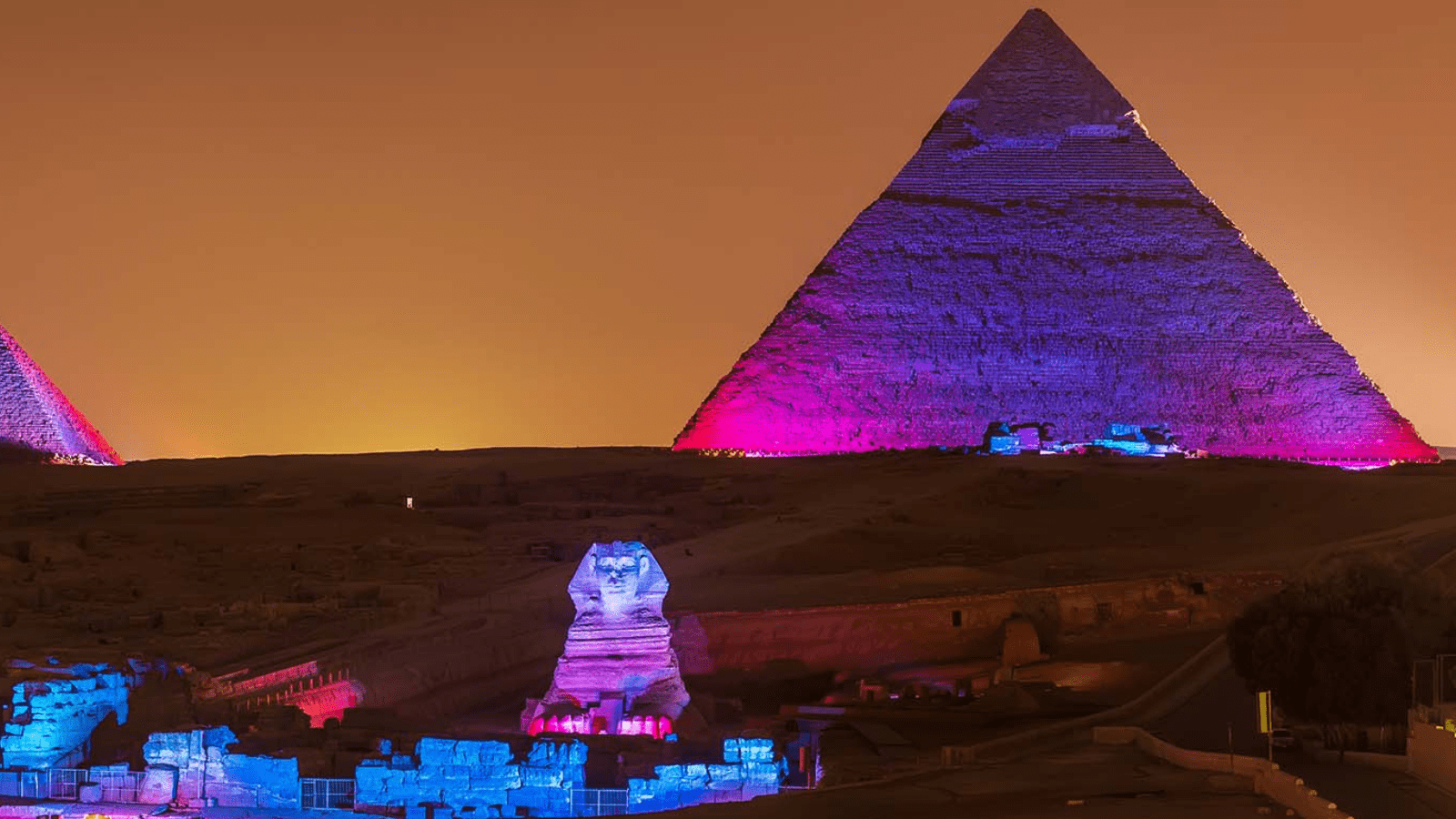 Visita opcional al espectáculo de luces de las pirámides