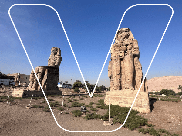 La fermata di Memnon Colossi